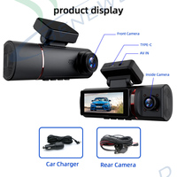 Caméra de tableau de bord OEM ODM 3,16 pouces pour voiture, enregistrement en boucle 4K + 1080P + 1080P, moniteur de stationnement, capteur G