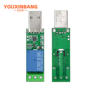 LCUS-1 Тип USB релейный модуль электронный Преобразователь PCB USB Интеллектуальный переключатель управления SRD-05VDC-SL-C 5V 10A Rele - Product Image 4