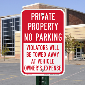 Señalización de Tráfico Personalizada para Estacionamiento Privado, Letras de <span class=keywords><strong>Vinilo</strong></span> en Aluminio y PE para Violadores de la Prohibición de Estacionamiento, Señal de Remoción por Infracción - Product Image 4