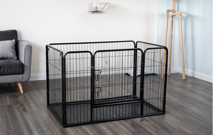 Köpek yavrusu Run katlanabilir kalem taşınabilir köpek kulübesi kapalı ağır Metal küçük orta büyük köpekler tavşanlar için <span class=keywords><strong>Yard</strong></span> kalem oyna - Product Image 4