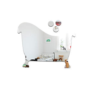 Autocollant de <span class=keywords><strong>miroir</strong></span> de salle de bain Décoration de WC Amovible Femme & Homme Toilette Panneau d'entrée Autocollants muraux 3D Surface de <span class=keywords><strong>miroir</strong></span> Décalcomanie - Product Image 4
