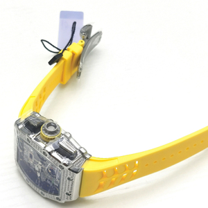 Reloj Mecánico Automático de Lujo para Hombre con Logotipo Personalizado, Forma Tonneau, Aleación, Correa de Goma, Cristal, Manecillas de Vidrio, 42 mm, 30 bar, Resistente al Agua - Product Image 2