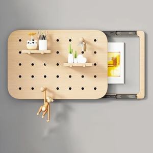 Cubierta Decorativa de Madera para Medidor Eléctrico, con Ganchos y Estante, para Montar en la Pared, Venta al Por Mayor - Product Image 1