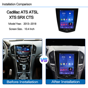 Reproductor Multimedia para Auto Android 15 de 10.4 Pulgadas para Cadillac ATS ATSL XTS <span class=keywords><strong>SRX</strong></span> CTS 2013-2018, Pantalla HD, CarPlay, Navegación GPS - Product Image 4