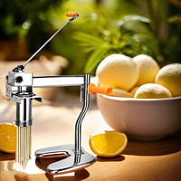 HAOJINGYI CH114 Extrudeuse à pâtes rapide 8 moules, usage domestique, manuelle, en acier inoxydable, pour 7 types de nouilles