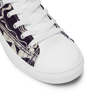 Baskets montantes en toile à lacets pour hommes Olu – Confortables, respirantes, pour le sport et la marche – Idéales printemps, été, automne – Semelle en EVA et caoutchouc, maille respirante - Product Image 2