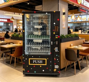 Distributeur automatique de boissons et de snacks avec façade en verre - Product Image 1