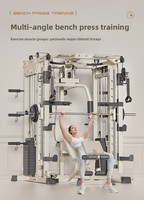Machine de musculation Smith Butterfly tout-en-un, équipement de fitness multifonctionnel pour la maison, machine d'entraînement de la force musculaire pour la remise en forme