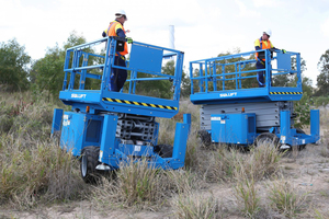 Gunting mobil elektrik, Aerial hidrolik, platform tinggi 6m, gunting angkat elektrik 8m 12m, pengangkat siser manual - Product Image 2