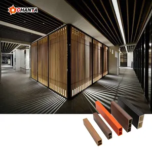 डब्ल्यूपीसी लकड़ी ट्यूब समग्र लकड़ी शेडोंग लकड़ी 15-25 साल में Decing 5 साल Chanta आधुनिक सामान्य ग्राफिक डिजाइन
