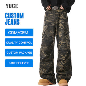 <span class=keywords><strong>Pantaloni</strong></span> Cargo Larghi <span class=keywords><strong>Mimetici</strong></span> Personalizzati YUCE da <span class=keywords><strong>Uomo</strong></span>, in Twill Pesante, Tattici, Streetwear, Multitasche - Product Image 3
