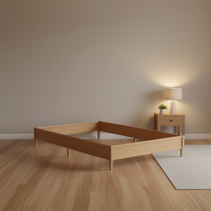 Struttura letto in legno ingegnerizzato Sonoma 53,94 x 74,80 pollici, eleganti letti in legno - Product Image 2