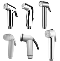 Bidets : Ensemble de pistolet de pulvérisation mural moderne pour femmes, avec tuyau de toilette pressurisé en ABS, pour le nettoyage des fesses et l'hygiène à domicile