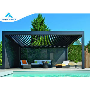 <span class=keywords><strong>Toldo</strong></span> retráctil Cubierta de <span class=keywords><strong>cenador</strong></span> de techo de PVC transparente Rolling Sliding Louvre Kit Soporte Pérgola - Product Image 2