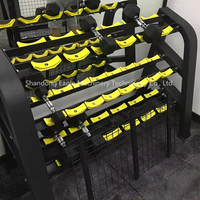 YG FITNESS YG-1050 Support de Rangement Commercial pour Haltères en Fer à 3 Niveaux, Robuste, pour Salle de Sport