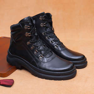 DSYX Dernières Bottes Classiques de Designer pour Hommes en Cuir Véritable Automne Hiver 2025 Confortables, Imperméables et Antidérapantes pour le Travail - Product Image 2