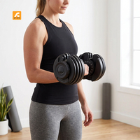 Haltères de musculation numériques réglables pour la vente en gros, 24 kg, 90 lb, 40 kg