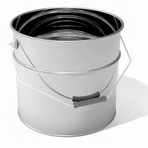 Kontensan L069 Cylinder <b>Tin</b> Can 14 Lt Pralin Waffle Puree <b>Bucket</b> 270xH250mm - Product Image 2