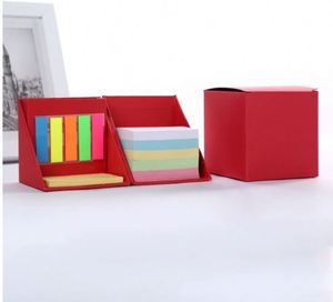 สมุดโน้ตทรงลูกบาศก์กระดาษพิมพ์โลโก้ตามสั่ง พร้อมที่ใส่ปากกา - Product Image 2