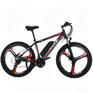 Vélo de montagne <span class=keywords><strong>électrique</strong></span> - Moteur arrière sans balais 250W, batterie lithium 36V 8Ah, cadre en aluminium, roues de 26 pouces, 21 vitesses, freins à disque - Product Image 1