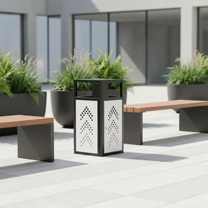 Nuevo Diseño de Fábrica OEM, Contenedor de <span class=keywords><strong>Basura</strong></span> Grande y Moderno para Exteriores, Contenedor de Residuos de Acero Galvanizado, Contenedor de Reciclaje - Product Image 2