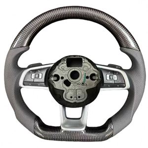 Volante Deportivo de Cuero y Fibra de Carbono en Oferta para Volkswagen <span class=keywords><strong>Golf</strong></span> 7 GTI <span class=keywords><strong>Golf</strong></span> <span class=keywords><strong>R</strong></span> MK4 5 6 7 8 Polo GTI <span class=keywords><strong>R</strong></span> <span class=keywords><strong>Line</strong></span> - Product Image 6