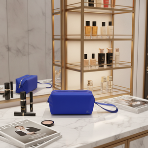 Bolsa de Maquillaje al por Mayor OEM con Cierre de Cremallera y Correa para la Muñeca, Estuche de Viaje Portátil de Gran Capacidad para Guardar Maquillaje - Product Image 5