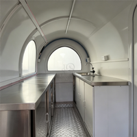 Remorque alimentaire mobile vintage de haute qualité avec aménagement de cuisine intérieure personnalisé