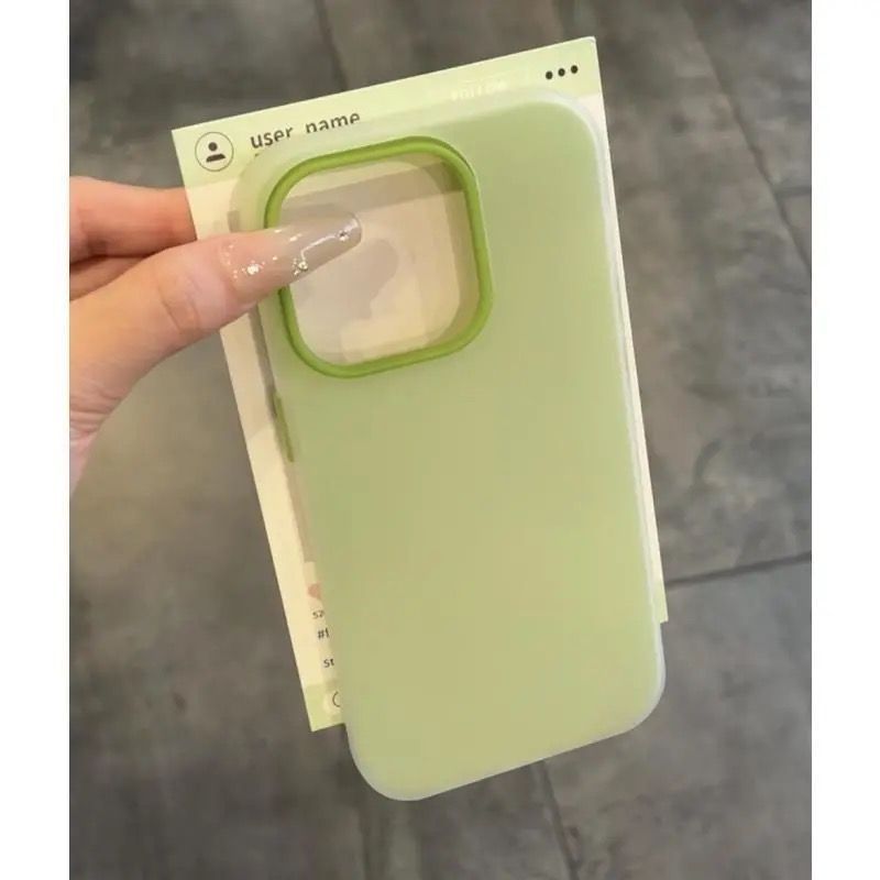 Skin-feel jelly case  green  no printing