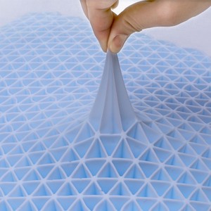 Klaar voor verzending geventileerd <span class=keywords><strong>gel</strong></span>-versnipperd pluche kussen golfvormig effen patroon nekondersteuning modern design op maat gemaakte logo kussensloop - Product Image 5