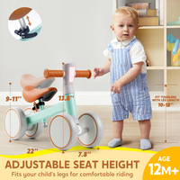 Trottinette Électrique 3-en-1 pour Enfants, Style Tricycle, Poussette Bébé avec Amortisseur, Repose-Pieds et Quatre Roues – Meilleure Vente