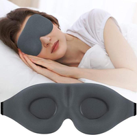 Masque de sommeil d'hiver en soie simulée avec sangle réglable et coussinet 3D profilé, masque de nuit de luxe bloquant la lumière pour les voyages et la sieste