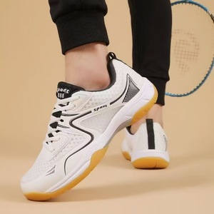 Chaussures <span class=keywords><strong>de</strong></span> tennis blanches professionnelles OEM pour hommes et femmes, chaussures <span class=keywords><strong>de</strong></span> pickleball et <span class=keywords><strong>de</strong></span> <span class=keywords><strong>handball</strong></span> avec doublure en mesh pour les sports d'été - Product Image 4