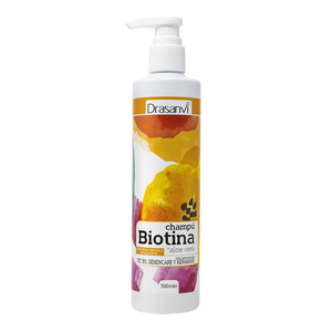 Champú Drasanvi de 300 ml con Biotina y Aloe Vera para Cabello Seco y Apagado, Anticaspa y Antiencrespamiento, Sin Enjuague, Uso Profesional - Product Image 1