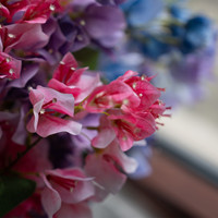Fleur artificielle réaliste à tige unique, feuilles orange-jaunes, Bougainvillier 3D en soie, Azalée Variegata, Rhododendron, 94 cm, pour Noël, la Fête des Mères, la maison