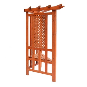 Banc de jardin extérieur en <span class=keywords><strong>bois</strong></span> d'usine avec treillis Nature <span class=keywords><strong>bois</strong></span> traité sous pression comprend <span class=keywords><strong>tonnelle</strong></span> arches tonnelles pergolas - Product Image 3