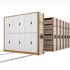 Estanterías Móviles RT9, Archivador de Oficina de 6 Niveles con Cerradura y Operación Manual para Almacenamiento de Archivos - Product Image 1