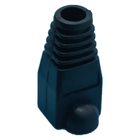 Hochwertige IP20-zertifizierte RJ11-Buchsen-Flachsteckerabdeckung Cat5e Cat6 Netzwerk-Modularstecker-Schutzabdeckung Zugentlastung PVC 12V