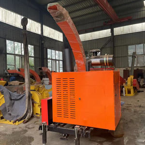 Diesel Tree Branch <b>Chipper</b> <b>Shredder</b> Mobile Wood Machines with Core Components Engine Gear Bearing by Branches Mobile Wood - Product Image 4