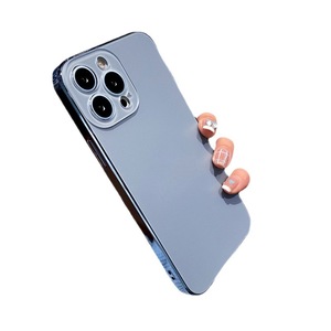 Custodia per telefono cellulare in vetro smerigliato elettrolitico per iPhone 14 Pro copertura protettiva All-Inclusive con lente a colori <span class=keywords><strong>Apple</strong></span> 13 originale - Product Image 1