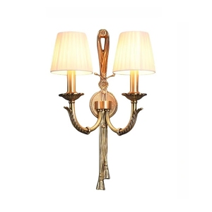 Retro Full Copper Wall Lamp Dual Arm Bedroom Wall Lamp Indoor Brass <b>Light</b> <b>Loft</b> Corridor Living Room Hotel Lighting Fixture - Product Image 6