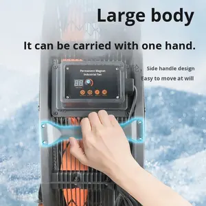 Permanente magneetomvormer Industrieel elektrisch Mobiel Krachtige cilinder Grote vloerventilator Kunststof motor Hoog vermogen Werkplaats - Product Image 2