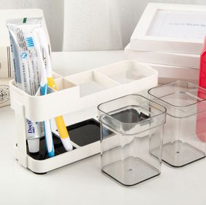 Home Creative Set Toothholder Lovers Travel Cover Toothbrush <b>Holder</b> Two Cups - Product Image 4