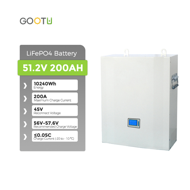 Hot Selling Powerwall 10kwh LFP Batteries 51.2V 200Ah 100Ah Wall Mounted 48V 10240Wh Home Lithium Solar Energy Lifepo4 Battery