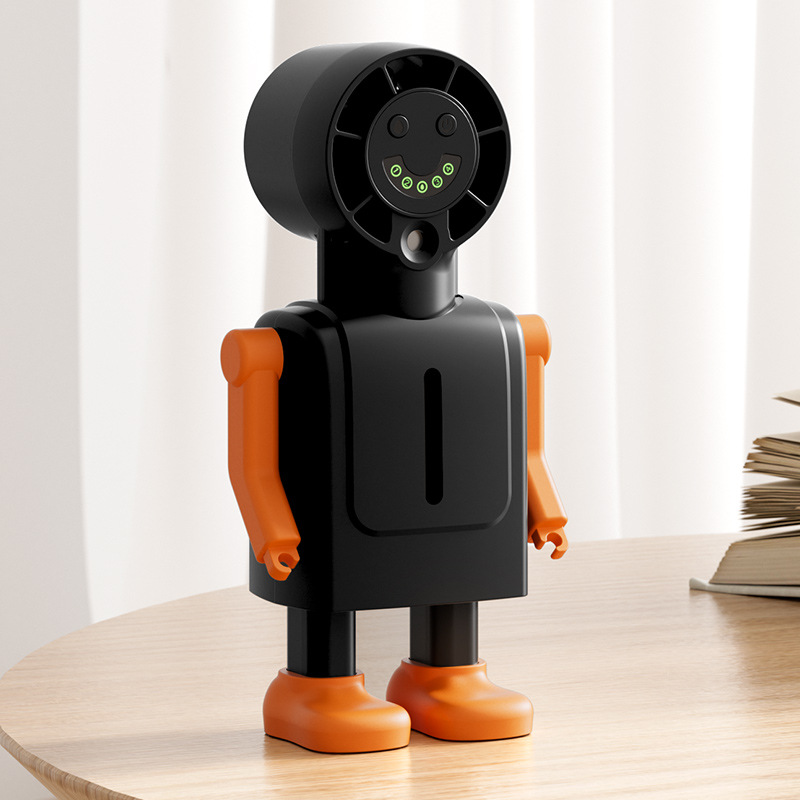 Conjunto de robot negro