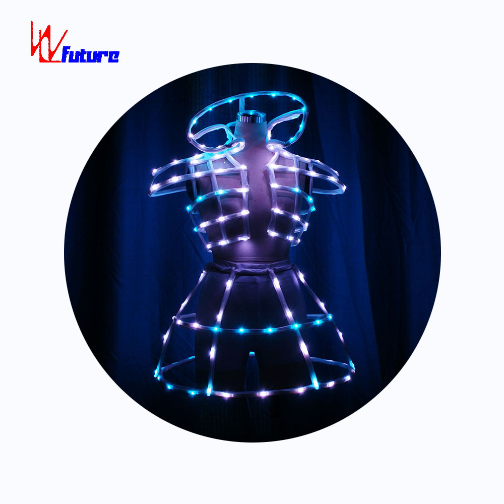 Будущее Smart 3D Светодиодная подсветка клетка корсет платье