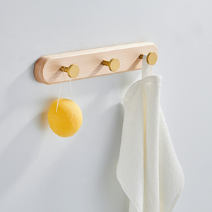 Nouveauté nordique en bois massif mur salle de bain gratuit poinçon crochet entrée manteau crochet cuisine porche clé suspendu chambre d'enfants chambre - Product Image 4
