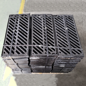 Griglie di canalone in ghisa Anti-slittamento di trincea di scarico trench trench ss marciapiede griglia di scarico per esterni - Product Image 2