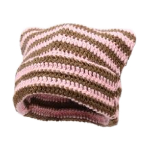Cappello di volpe da donna Grunge berretti Slouchy cappelli all'uncinetto berretti Vintage cappello di volpe da donna accessori Grunge berretti Slouchy