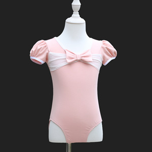 Vestido <span class=keywords><strong>de</strong></span> Ballet <span class=keywords><strong>de</strong></span> Algodón para Niñas <span class=keywords><strong>con</strong></span> Mangas Cortas Abullonadas, Tutú <span class=keywords><strong>con</strong></span> Lazo Grande, Leotardo <span class=keywords><strong>con</strong></span> Panel <span class=keywords><strong>de</strong></span> Malla, Falda <span class=keywords><strong>de</strong></span> Tul <span class=keywords><strong>con</strong></span> Volantes en Capas, <span class=keywords><strong>Disfraz</strong></span> <span class=keywords><strong>de</strong></span> Danza para Niñas - Product Image 4